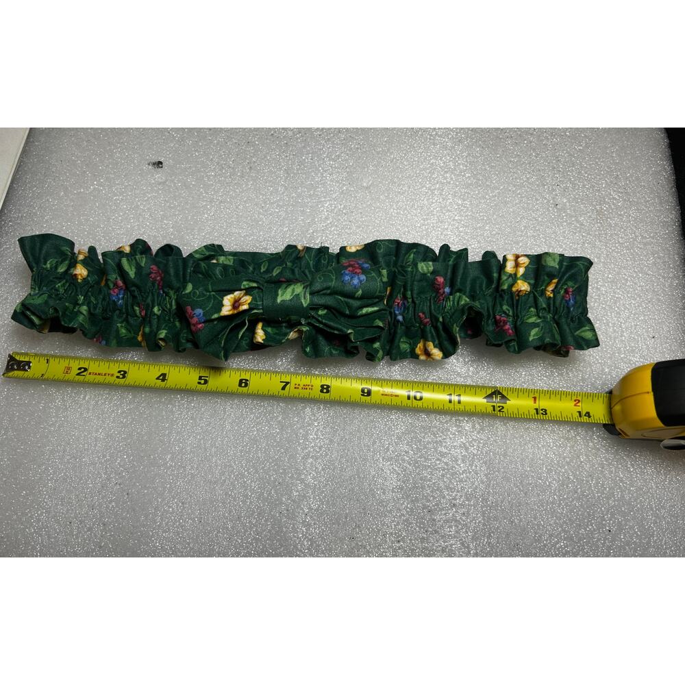 Longaberger Medium Basket Garter‎ EMERALD VINE GREEN Fabric